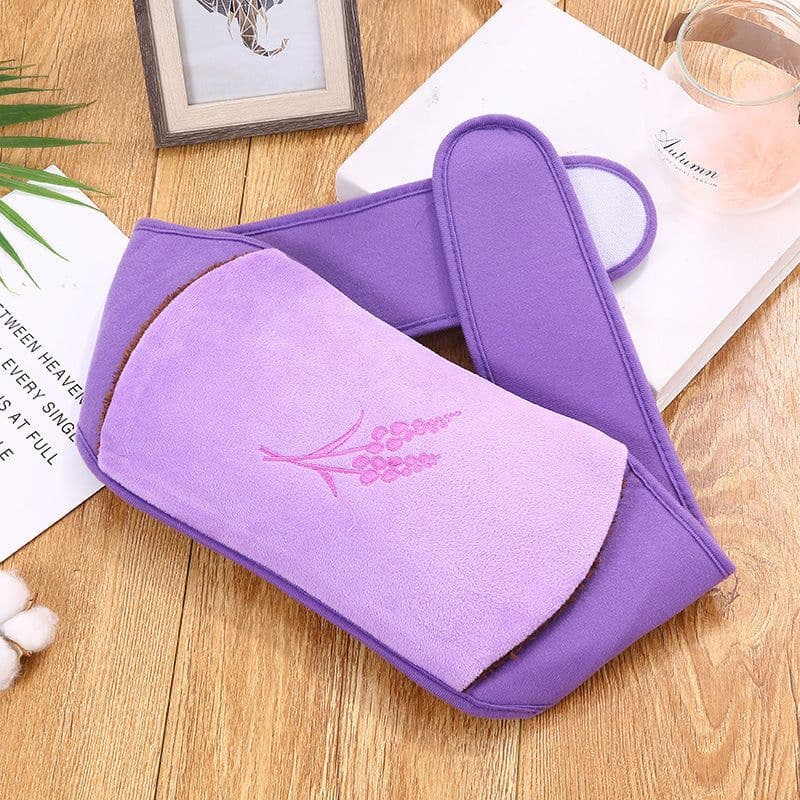image-Rechargeable Hot Water Bottle Waist Belt Warmer with Plush Cover