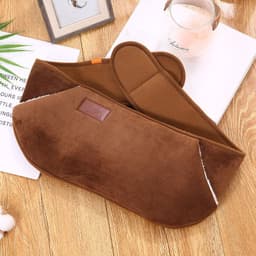 image-Rechargeable Hot Water Bottle Waist Belt Warmer with Plush Cover