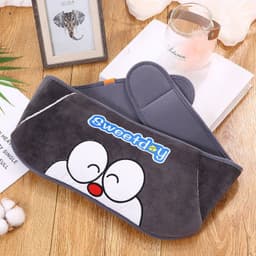 image-Rechargeable Hot Water Bottle Waist Belt Warmer with Plush Cover