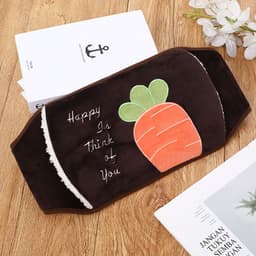 image-Rechargeable Hot Water Bottle Waist Belt Warmer with Plush Cover
