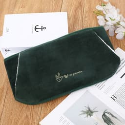 image-Rechargeable Hot Water Bottle Waist Belt Warmer with Plush Cover