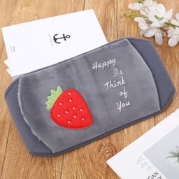 image-Rechargeable Hot Water Bottle Waist Belt Warmer with Plush Cover