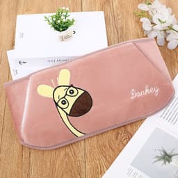 image-Rechargeable Hot Water Bottle Waist Belt Warmer with Plush Cover