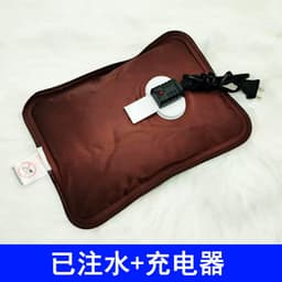 image-Rechargeable Hot Water Bottle Waist Belt Warmer with Plush Cover