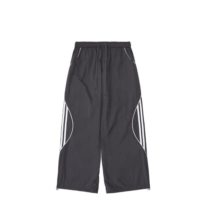 image-INF Men's Casual Wide-Leg Sports Pants Straight Trousers