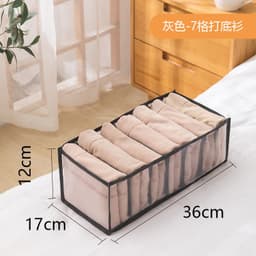 image-Underwear Storage Box Drawer Organizer with Compartments