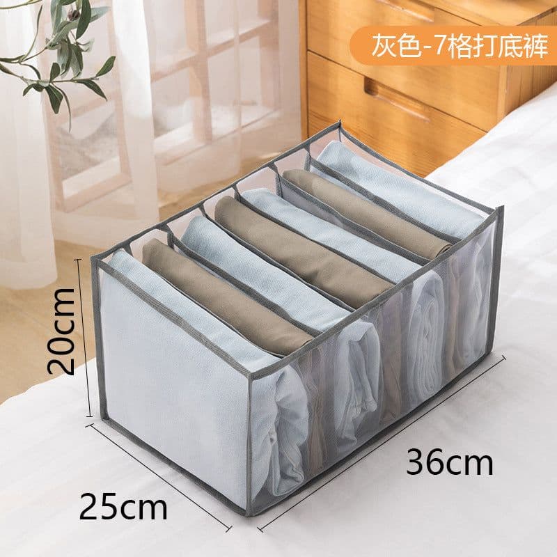 image-Underwear Storage Box Drawer Organizer with Compartments