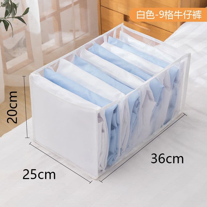 image-Underwear Storage Box Drawer Organizer with Compartments