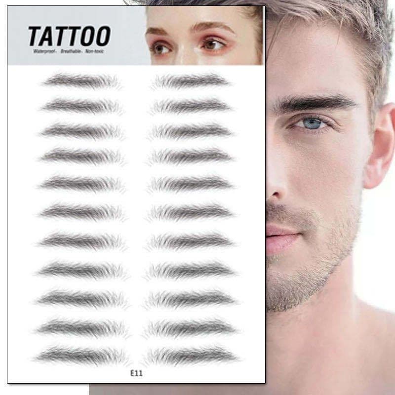 image-Tattoo Eyebrow Stickers Waterproof Semi-Permanent Bionic