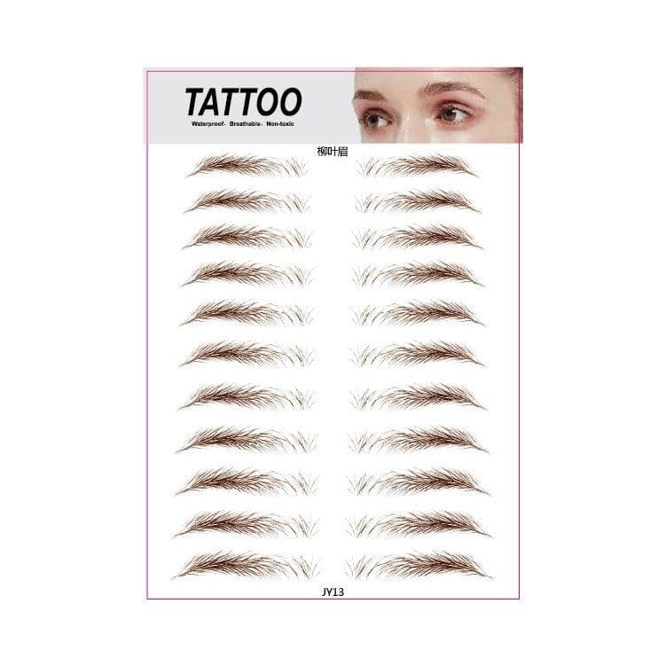 image-Tattoo Eyebrow Stickers Waterproof Semi-Permanent Bionic