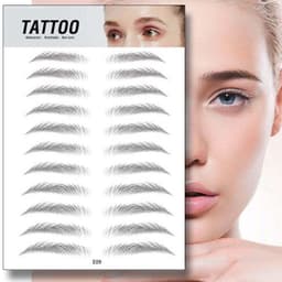 image-Tattoo Eyebrow Stickers Waterproof Semi-Permanent Bionic