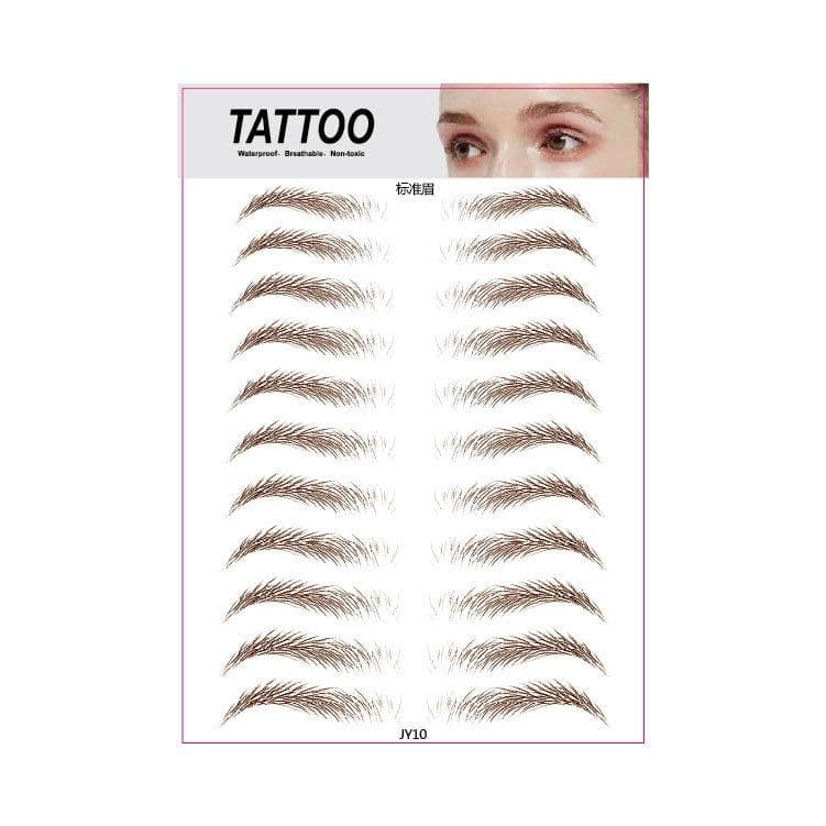 image-Tattoo Eyebrow Stickers Waterproof Semi-Permanent Bionic