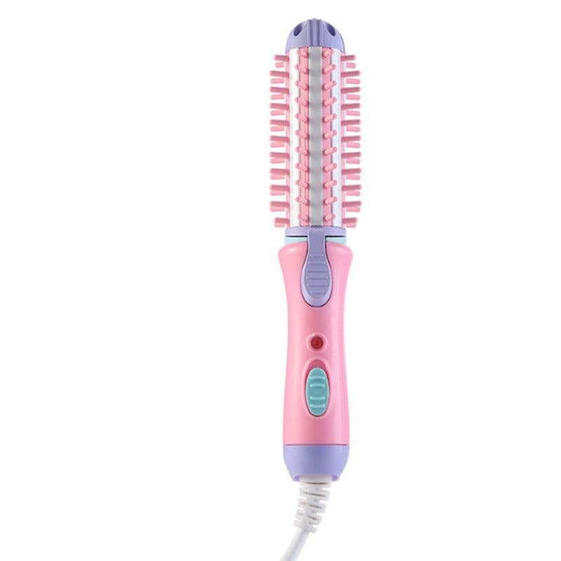 image-Mini Hair Straightener Curler 2-in-1 Dual-Use Styling Comb