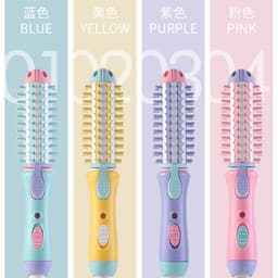 image-Mini Hair Straightener Curler 2-in-1 Dual-Use Styling Comb