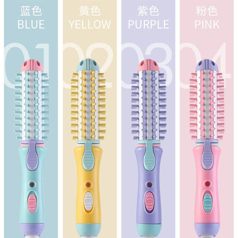 image-Mini Hair Straightener Curler 2-in-1 Dual-Use Styling Comb