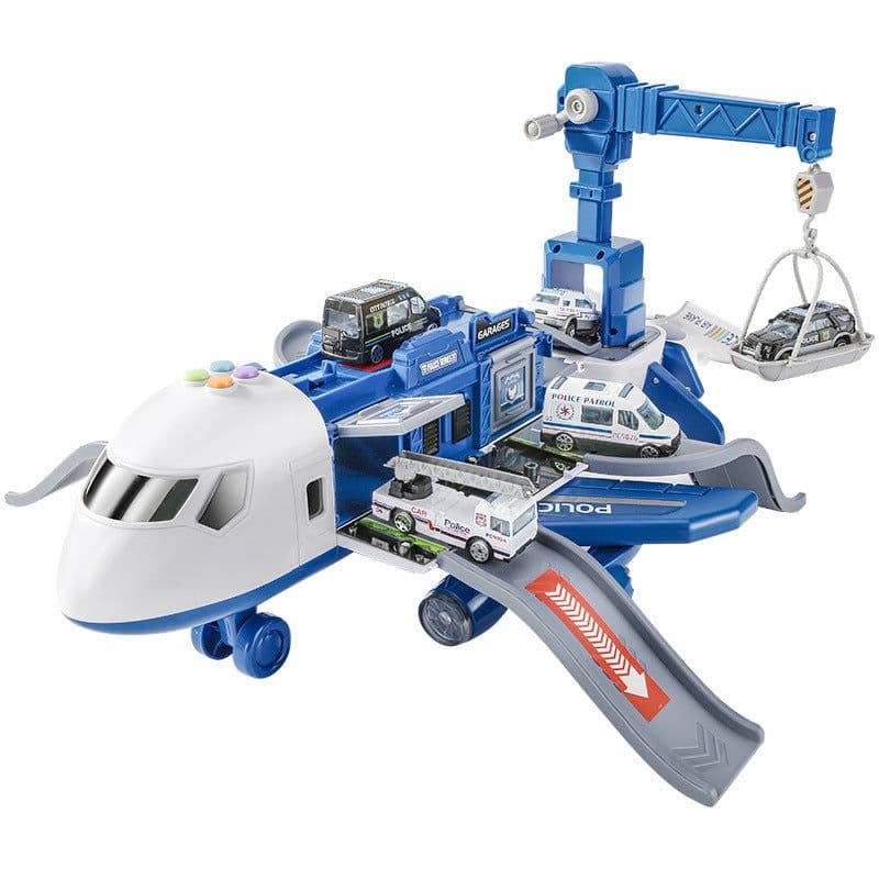 image-Happy Heart Inertial Aircraft Ejection Track with Music Toy Set