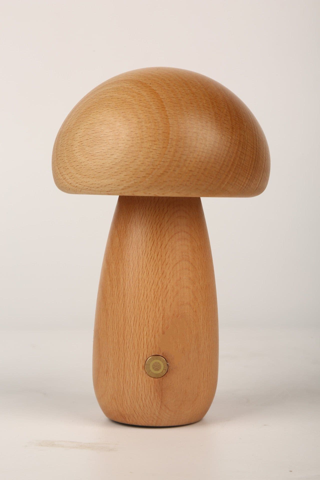 image-Mushroom Night Light LED Touch Lamp Warm Light Wooden Bedside