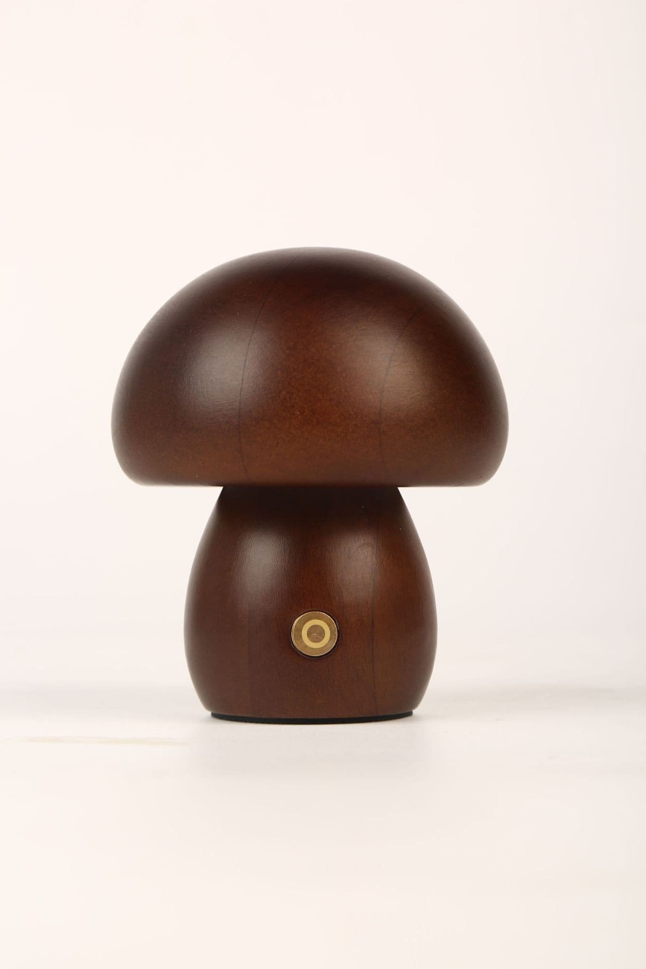 image-Mushroom Night Light LED Touch Lamp Warm Light Wooden Bedside