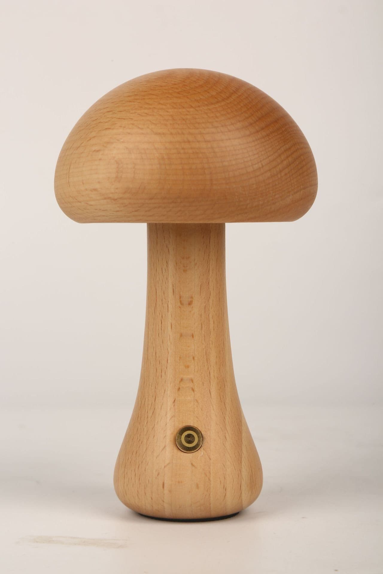 image-Mushroom Night Light LED Touch Lamp Warm Light Wooden Bedside