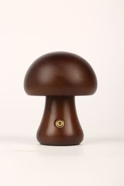 image-Mushroom Night Light LED Touch Lamp Warm Light Wooden Bedside