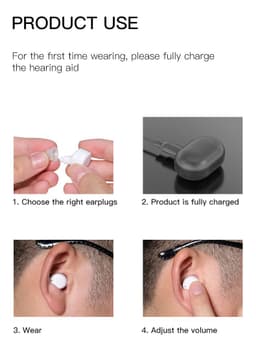 image-Rechargeable CIC Hearing Aid Sound Amplifier for Elderly