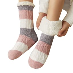 image-Unisex Non-Slip Coral Fleece Floor Socks