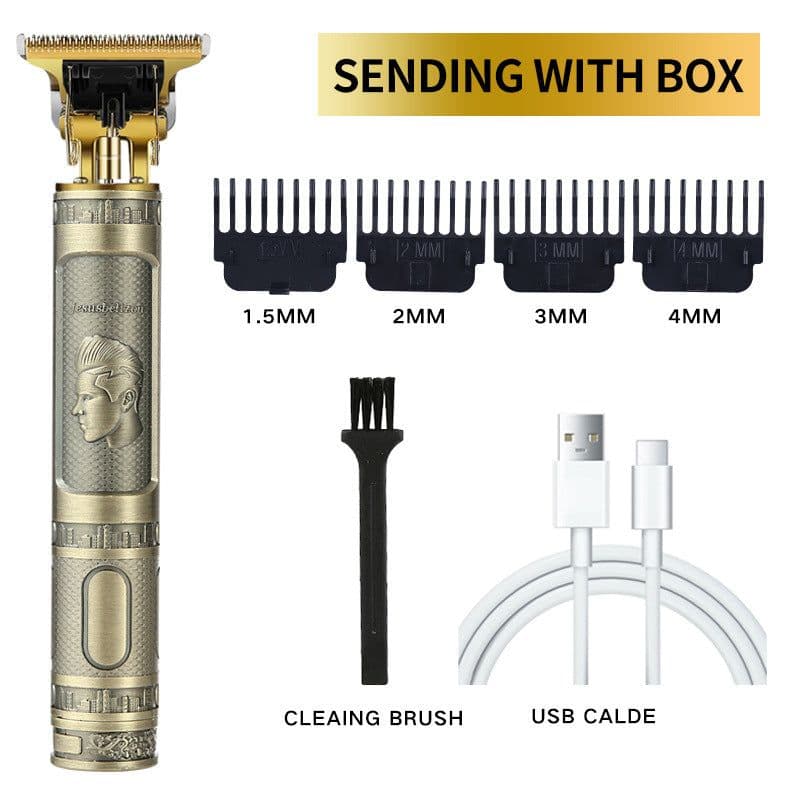 image-Heweipower T9 Electric Hair Clipper Rechargeable Titanium Blade