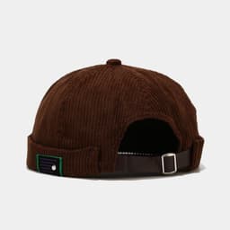 image-HEALCOLD Corduroy Dome Hat with Patch M (56-58cm)