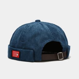 image-HEALCOLD Corduroy Dome Hat with Patch M (56-58cm)