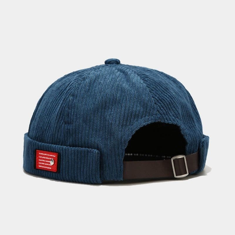 image-HEALCOLD Corduroy Dome Hat with Patch M (56-58cm)