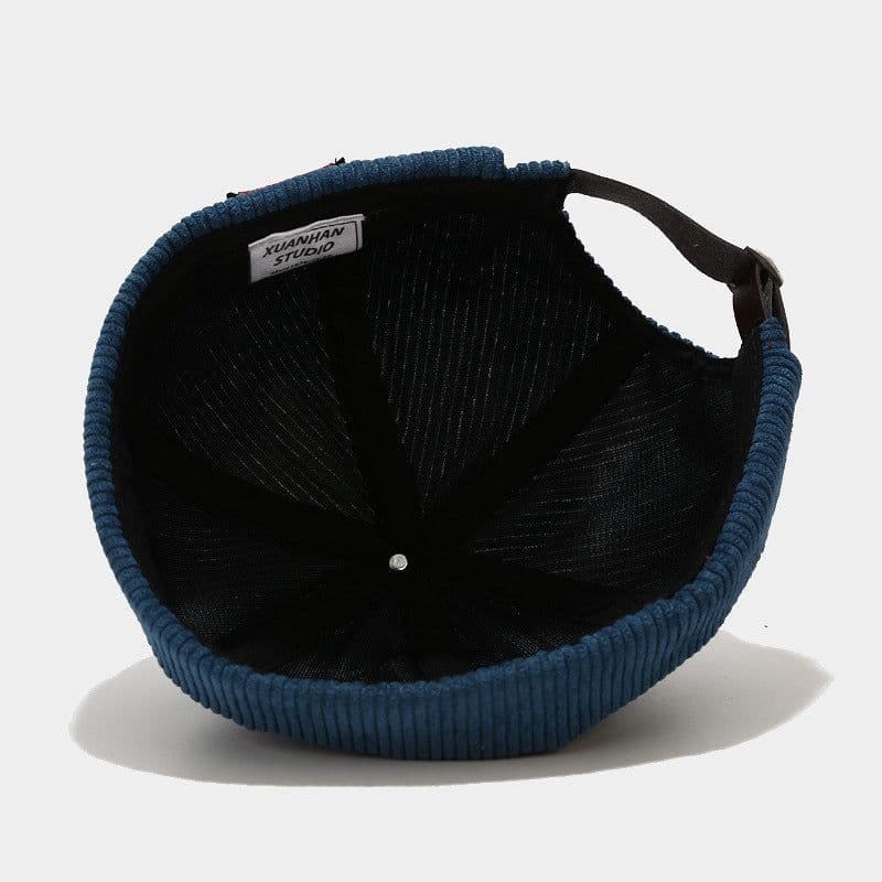 image-HEALCOLD Corduroy Dome Hat with Patch M (56-58cm)