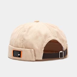 image-HEALCOLD Corduroy Dome Hat with Patch M (56-58cm)