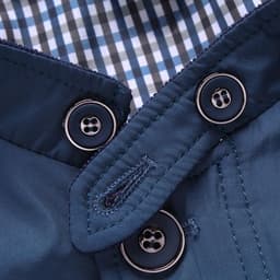 image-Men's Slim Fit Casual Jacket Stand Collar Zip Front Spring Fall
