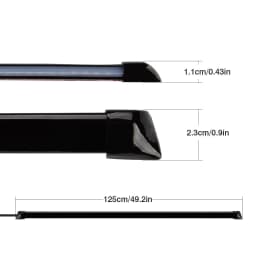 image-OKEEN LED Carbon Fiber Tail Light Universal Brake Streamer 1.25m