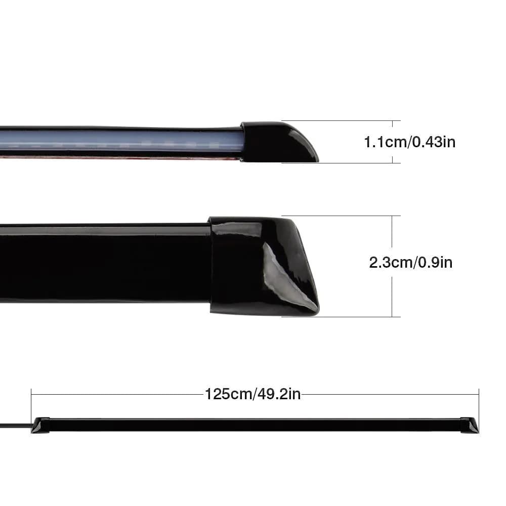 image-OKEEN LED Carbon Fiber Tail Light Universal Brake Streamer 1.25m
