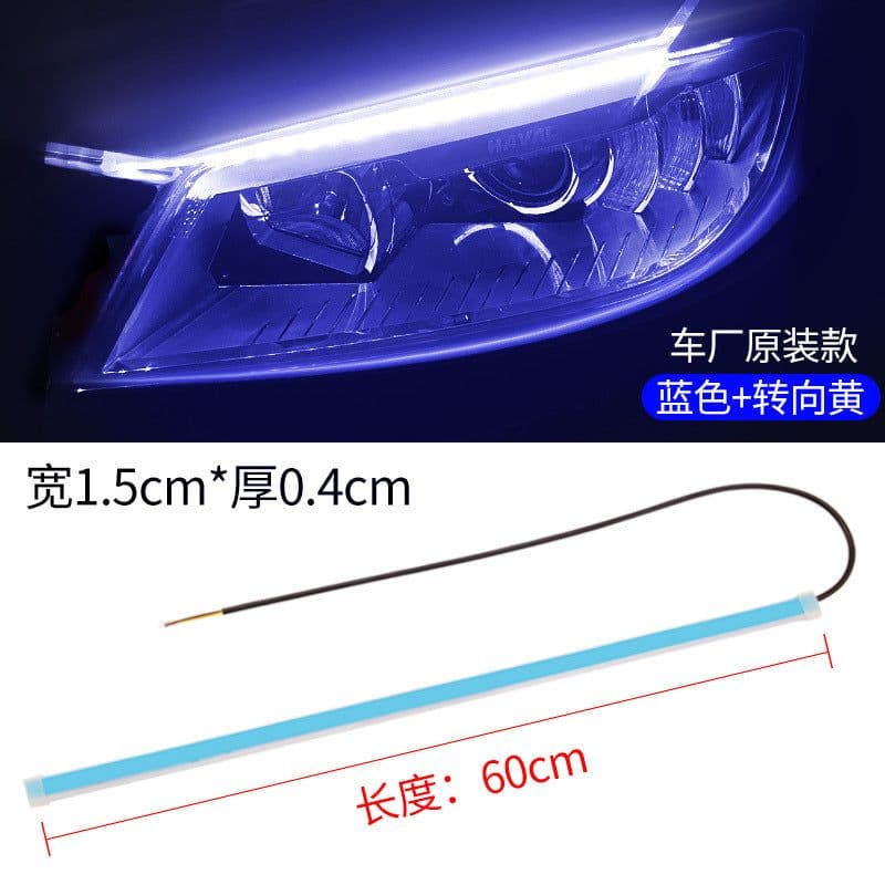 image-LED Daytime Running Lights Flexible Strip Dual-Color Sequential
