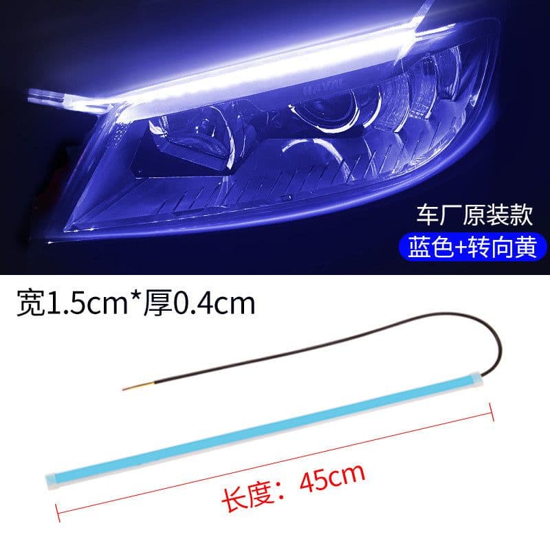 image-LED Daytime Running Lights Flexible Strip Dual-Color Sequential