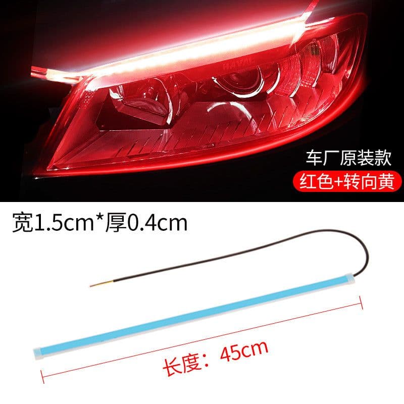 image-LED Daytime Running Lights Flexible Strip Dual-Color Sequential