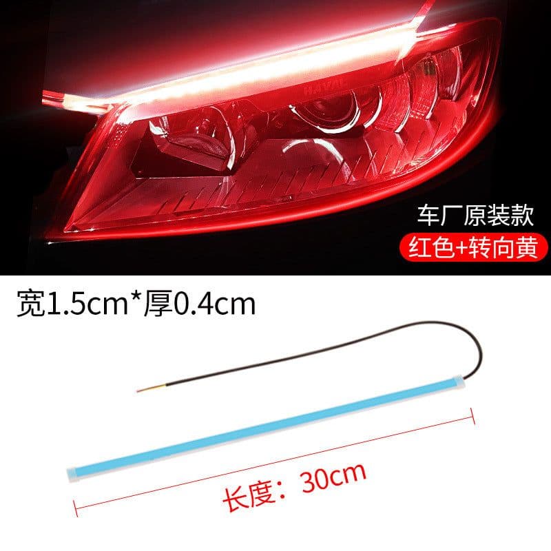 image-LED Daytime Running Lights Flexible Strip Dual-Color Sequential
