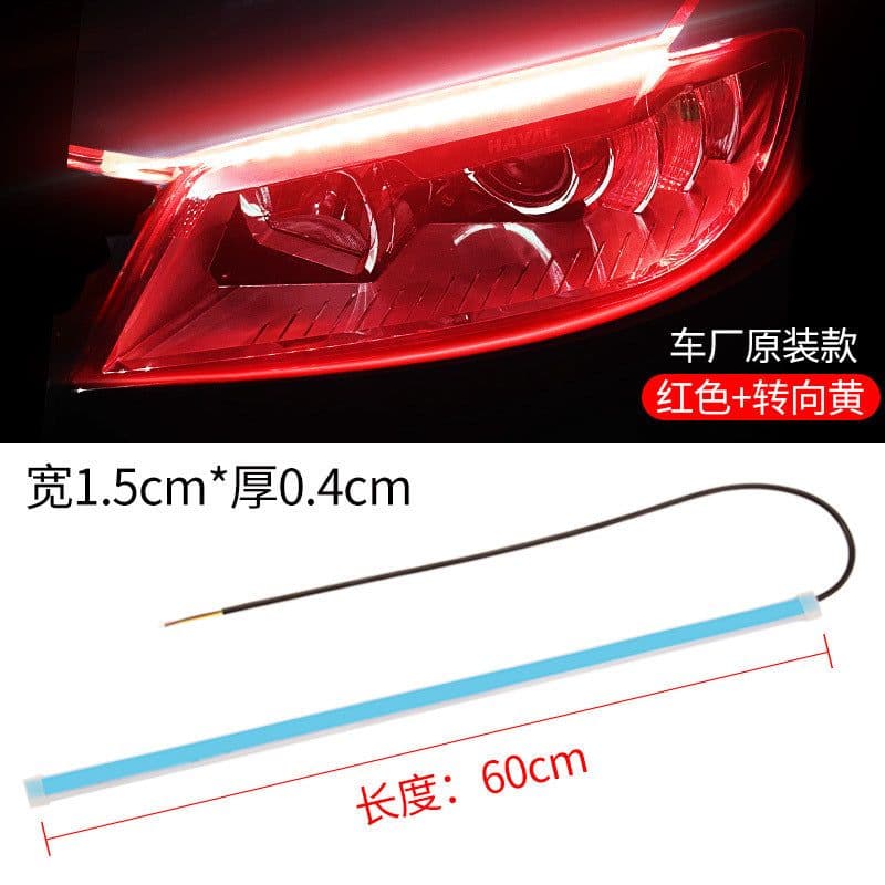 image-LED Daytime Running Lights Flexible Strip Dual-Color Sequential