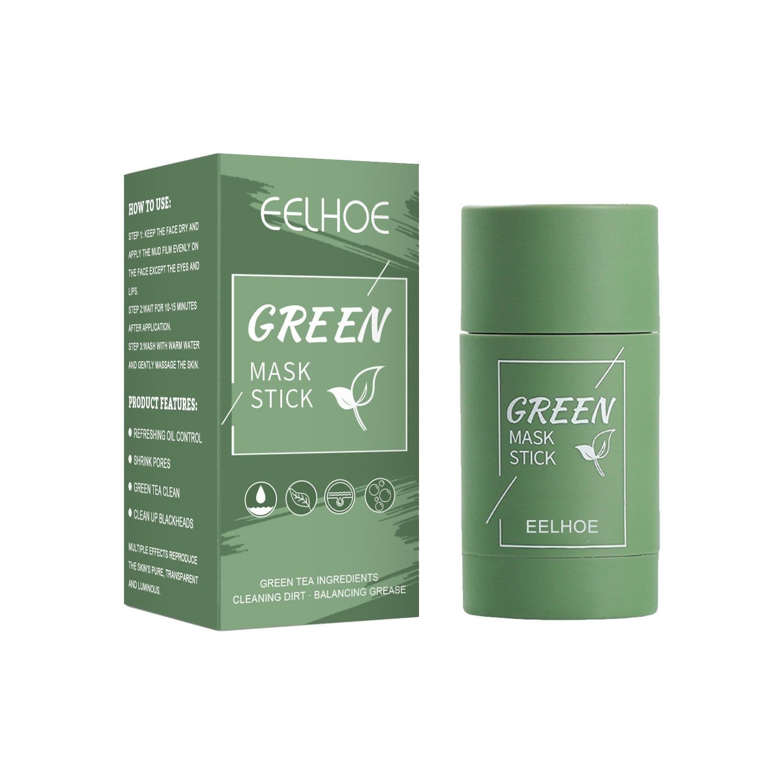 image-EELHOE Green Tea Solid Mask Stick Deep Cleansing Moisturizing