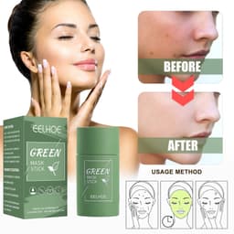 image-EELHOE Green Tea Solid Mask Stick Deep Cleansing Moisturizing