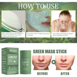 image-EELHOE Green Tea Solid Mask Stick Deep Cleansing Moisturizing