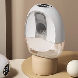 image-S18 Electric Wearable Hands-Free Breast Pump White Bilateral