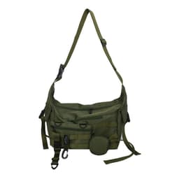 image-Ruiying Nylon Messenger Bag Small Crossbody Bag Unisex Grey
