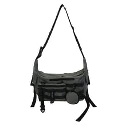 image-Ruiying Nylon Messenger Bag Small Crossbody Bag Unisex Grey
