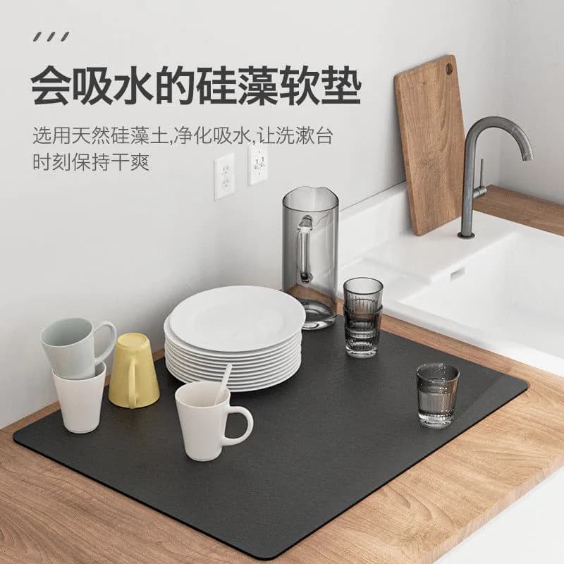 image-PU Leather Countertop Drain Mat Heat Insulation Pad