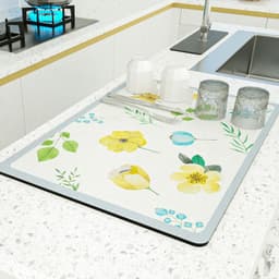 image-PU Leather Countertop Drain Mat Heat Insulation Pad