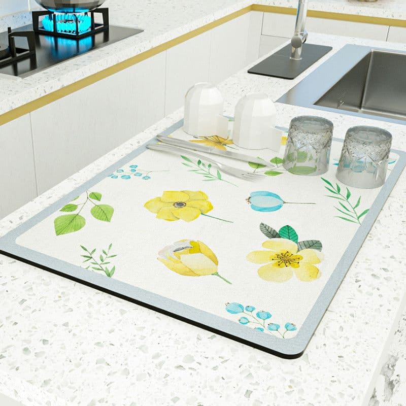 image-PU Leather Countertop Drain Mat Heat Insulation Pad