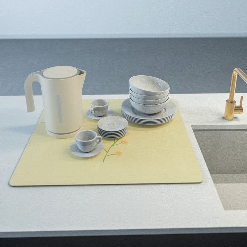 image-PU Leather Countertop Drain Mat Heat Insulation Pad